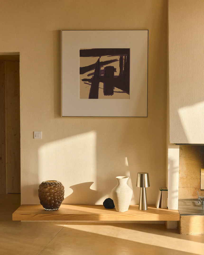 Kleine Tischlampe Arenys aus Metall mit silbern glänzendem Finish von Kave Home – Bild 2
