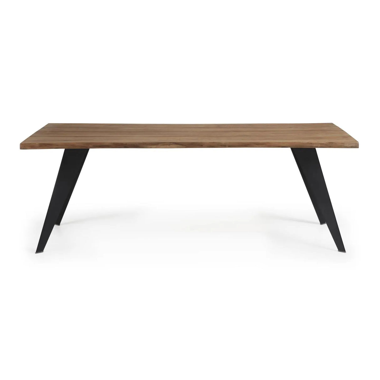 Koda Tisch Eichenfurnier mit Antikfinish und Stahlbeinen mit schwarzem Finish 180 x 100 cm von Kave Home – Produktbild 4