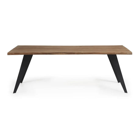 Koda Tisch Eichenfurnier mit Antikfinish und Stahlbeinen mit schwarzem Finish 180 x 100 cm von Kave Home – Produktbild 4