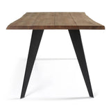 Koda Tisch Eichenfurnier mit Antikfinish und Stahlbeinen mit schwarzem Finish 180 x 100 cm von Kave Home – Produktbild 5