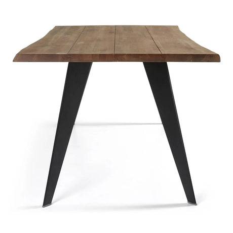 Koda Tisch Eichenfurnier mit Antikfinish und Stahlbeinen mit schwarzem Finish 180 x 100 cm von Kave Home – Produktbild 5