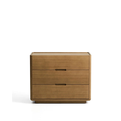 Kommode Arelida aus Furnier und massivem Eichenholz mit hellbraunem Finish 100 x 80 cm FSC Mix Credit von Kave Home – Bild 1