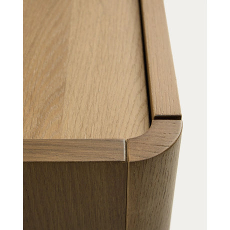 Kommode Arelida aus Furnier und massivem Eichenholz mit hellbraunem Finish 100 x 80 cm FSC Mix Credit von Kave Home – Bild 8