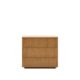 Kommode Helvine 3 Schubladen aus Eichenfurnier 90 x 78 cm FSC 100% von Kave Home – Bild 1