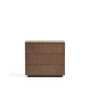 Kommode Helvine 3 Schubladen aus Eichenfurnier mit Nussbaum-Finish 90 x 78 cm FSC 100% von Kave Home – Bild 1