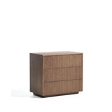 Kommode Helvine 3 Schubladen aus Eichenfurnier mit Nussbaum-Finish 90 x 78 cm FSC 100% von Kave Home – Bild 5