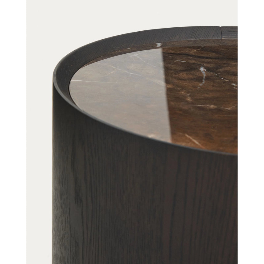 Kommode Nemore mit 3 Schubladen aus Eichenfurnier und Keramikplatte mit Emperador-Marmor-Effekt FSC Mix Credit, 120 x 45 cm von Kave Home – Bild 10
