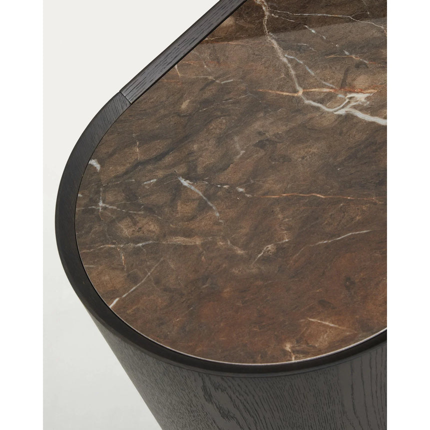 Kommode Nemore mit 3 Schubladen aus Eichenfurnier und Keramikplatte mit Emperador-Marmor-Effekt FSC Mix Credit, 120 x 45 cm von Kave Home – Bild 7