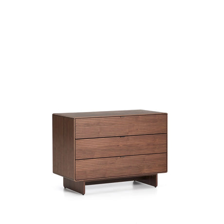 Kommode Norlen in Nussbaumfurnier mit 3 Schubladen, FSC Mix Credit 107 x 75 cm von Kave Home – Produktbild 3