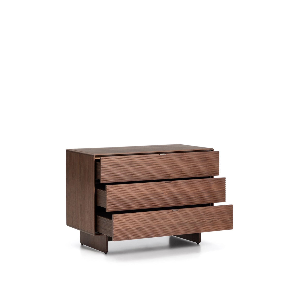 Kommode Norlen in Nussbaumfurnier mit 3 Schubladen, FSC Mix Credit 107 x 75 cm von Kave Home – Produktbild 4