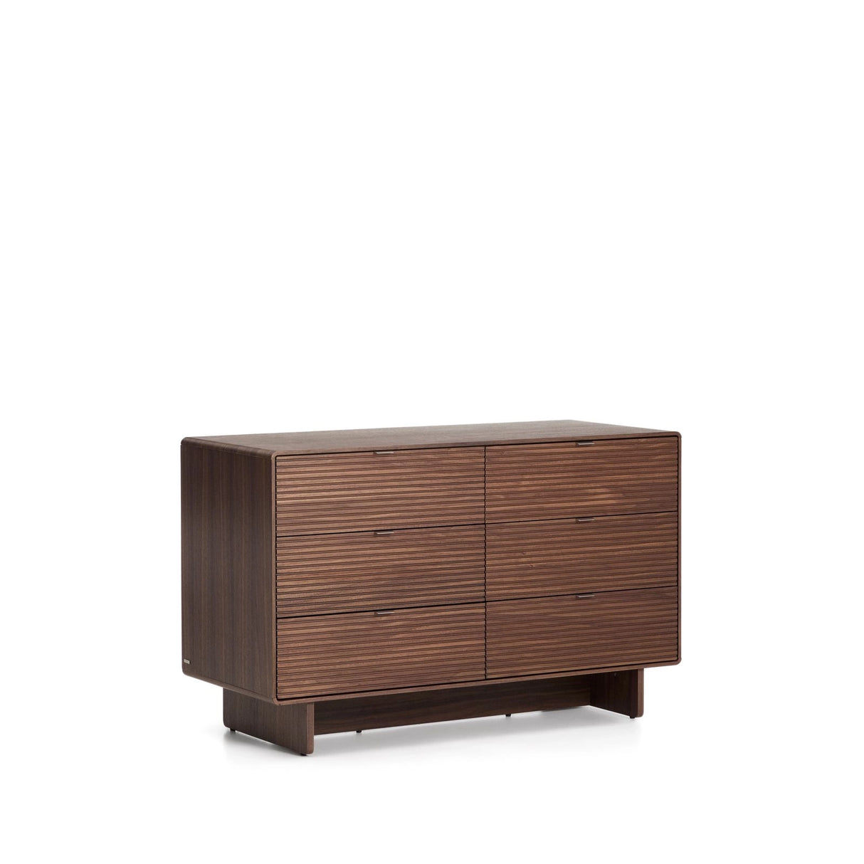 Kommode Norlen in Nussbaumfurnier mit 6 Schubladen, FSC Mix Credit, 112 x 73 cm von Kave Home – Produktbild 3