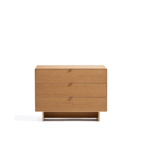 Kommode Norlen mit 3 Schubladen in Eichenfurnier mit naturfarbenem Finish FSC Mix Credit 101 x 75 cm von Kave Home – Bild 1