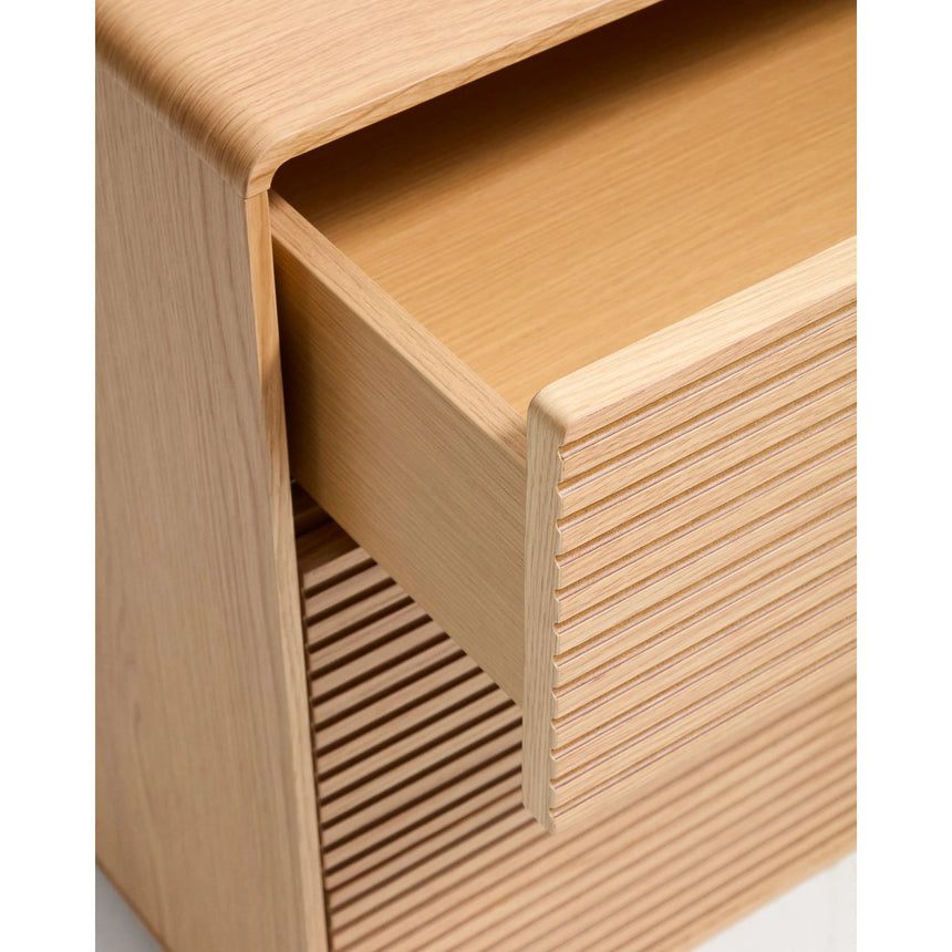 Kommode Norlen mit 3 Schubladen in Eichenfurnier mit naturfarbenem Finish FSC Mix Credit 101 x 75 cm von Kave Home – Bild 7