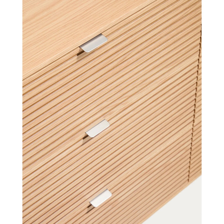 Kommode Norlen mit 6 Schubladen in Eichenfurnier mit naturfarbenem Finish FSC Mix Credit 120 x 75 cm von Kave Home – Bild 5