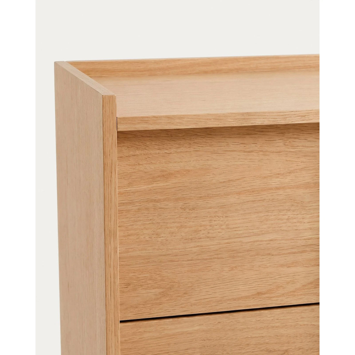 Kommode Onix 3 mit Schubladen aus Eichenfurnier Naturton-Finish 100 x 78 cm FSC Mix Credit von Kave Home – Bild 7