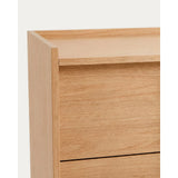 Kommode Onix 3 mit Schubladen aus Eichenfurnier Naturton-Finish 100 x 78 cm FSC Mix Credit von Kave Home – Bild 7