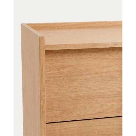 Kommode Onix 3 mit Schubladen aus Eichenfurnier Naturton-Finish 100 x 78 cm FSC Mix Credit von Kave Home – Bild 7