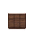 Kommode Onix 3 mit Schubladen aus Walnussfurnier dunkles Finish 100 x 78 cm FSC Mix Credit von Kave Home – Bild 1
