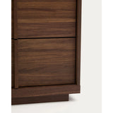Kommode Onix 3 mit Schubladen aus Walnussfurnier dunkles Finish 100 x 78 cm FSC Mix Credit von Kave Home – Bild 10