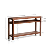 Konsolentisch Norani aus massivem Akazienholz und Akazienfurnier 140 x 80 cm von Kave Home – Bild 2