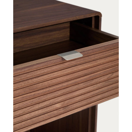 Konsolentisch Norlen mit Schublade und Regalboden in Nussbaumfurnier, FSC Mix Credit, 60 x 81 cm von Kave Home – Produktbild 6