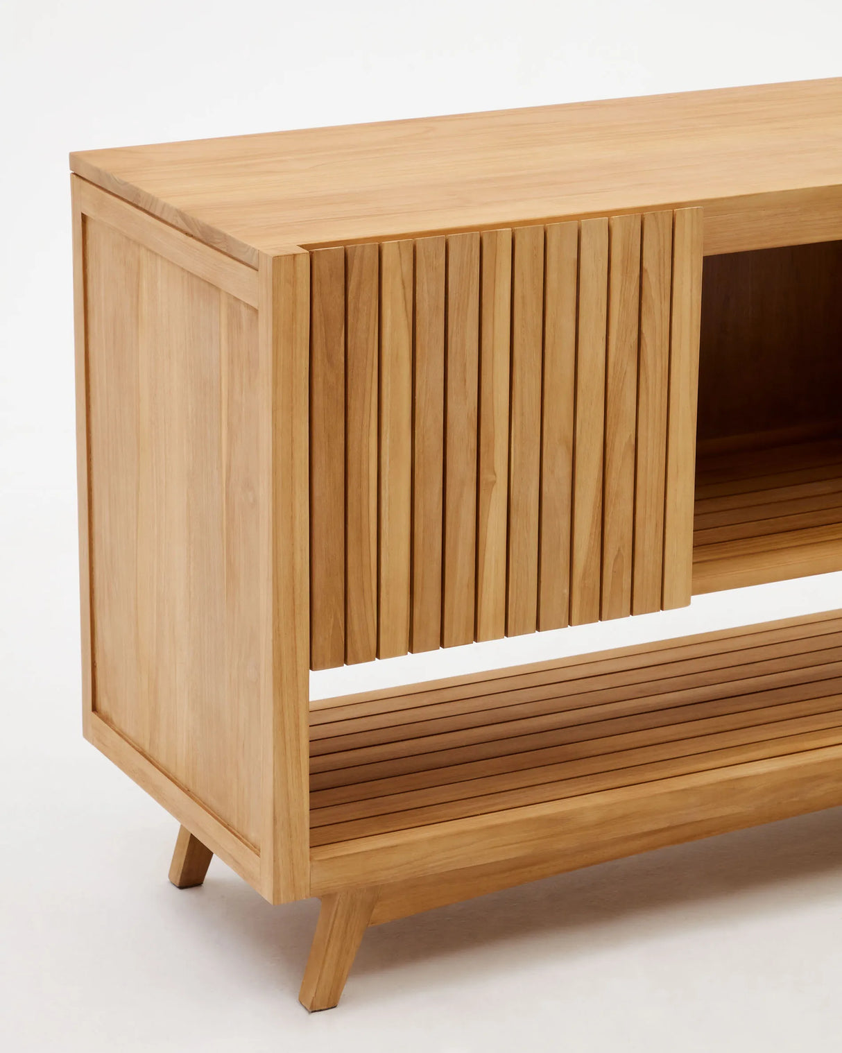 Kuveni aus massivem Teakholz mit natürlichem Finish 140 x 50 cm von Kave Home – Produktbild 13