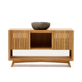 Kuveni aus massivem Teakholz mit natürlichem Finish 140 x 50 cm von Kave Home – Produktbild 2