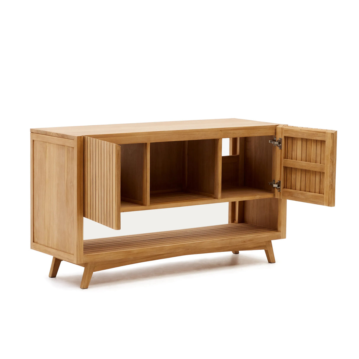 Kuveni aus massivem Teakholz mit natürlichem Finish 140 x 50 cm von Kave Home – Produktbild 3