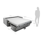 Kymoon 2-Sitzer Bettsofa Visco hellgrau 160 cm von Kave Home – Produktbild 3