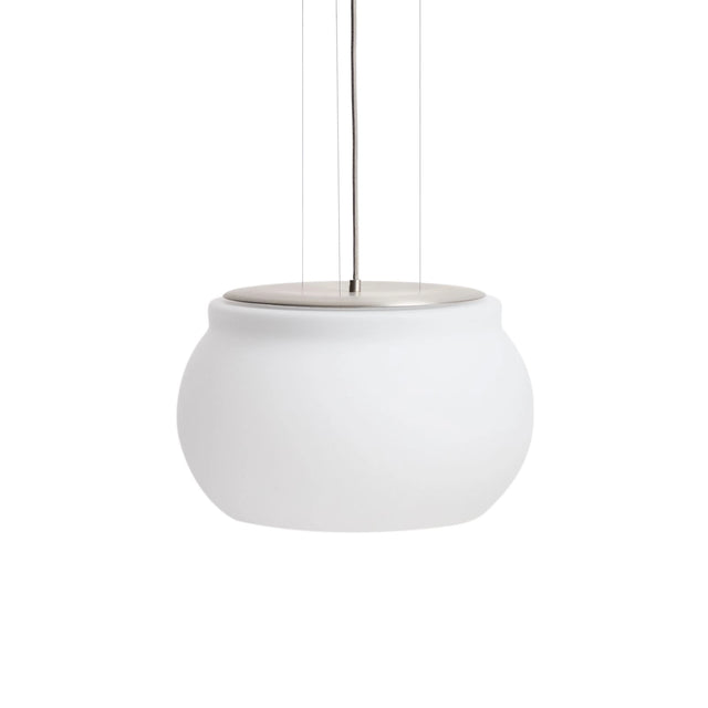 LED-Deckenleuchte Leruna aus satiniertem Glas und Metall mit verzinktem Finish, Ø 40 cm von Kave Home – Bild 1