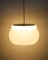 LED-Deckenleuchte Leruna aus satiniertem Glas und Metall mit verzinktem Finish, Ø 40 cm von Kave Home – Bild 2