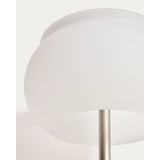 LED-Stehlampe Leruna aus satiniertem Glas und Metall mit verzinktem Finish von Kave Home – Bild 11