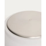 LED-Stehlampe Leruna aus satiniertem Glas und Metall mit verzinktem Finish von Kave Home – Bild 12