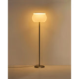LED-Stehlampe Leruna aus satiniertem Glas und Metall mit verzinktem Finish von Kave Home – Bild 6