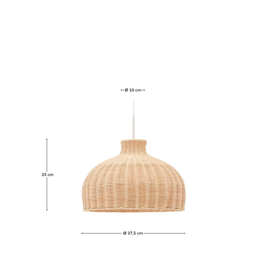 Lampenschirm Ennia aus Rattan mit hellem Finish Ø 38 cm von Kave Home – Bild 4