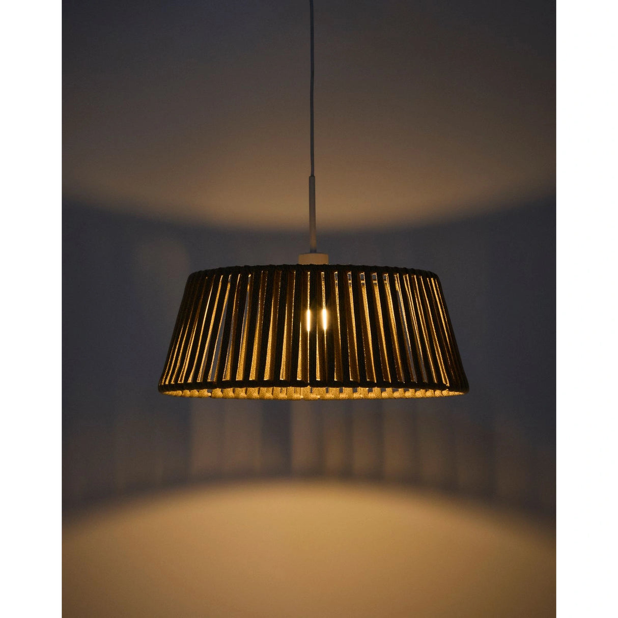 Lampenschirm für Deckenleuchte Aldet aus flachem Seil in Beige, Ø 46 cm von Kave Home – Bild 3