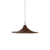 Lampenschirm für Deckenleuchte Bladia aus Rattan mit Finish in Braun Ø 70 cm oder 90 cm von Kave Home – Bild 1