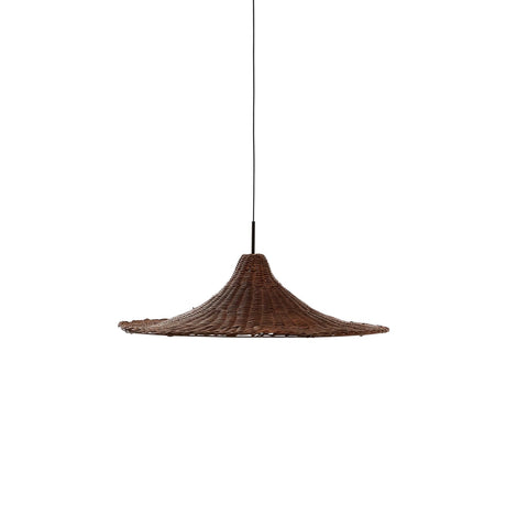 Lampenschirm für Deckenleuchte Bladia aus Rattan mit Finish in Braun Ø 70 cm oder 90 cm von Kave Home – Bild 1