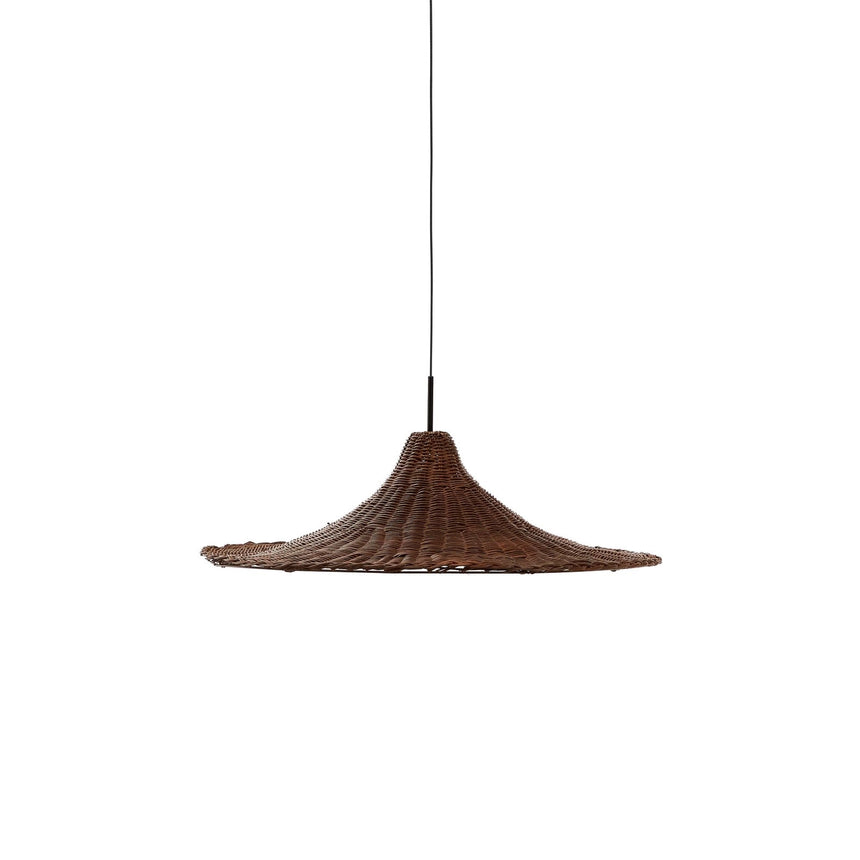 Lampenschirm für Deckenleuchte Bladia aus Rattan mit Finish in Braun Ø 70 cm oder 90 cm von Kave Home – Bild 1