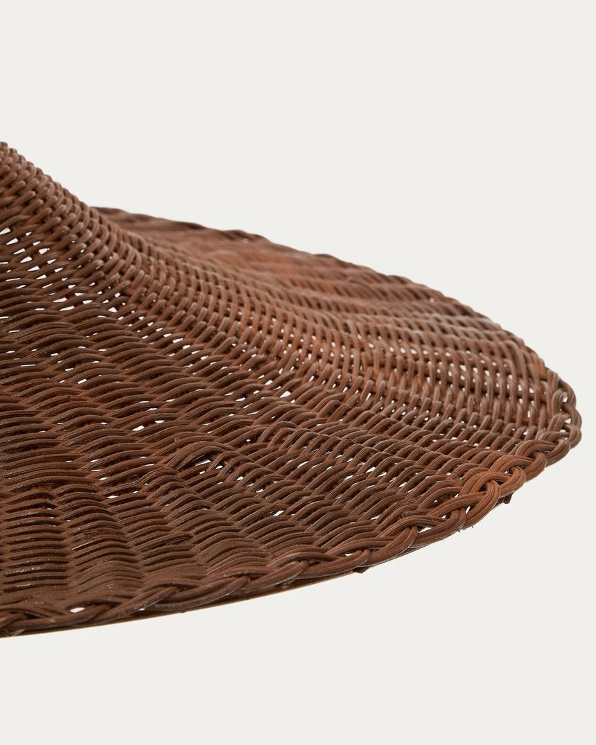 Lampenschirm für Deckenleuchte Bladia aus Rattan mit Finish in Braun Ø 70 cm oder 90 cm von Kave Home – Bild 6