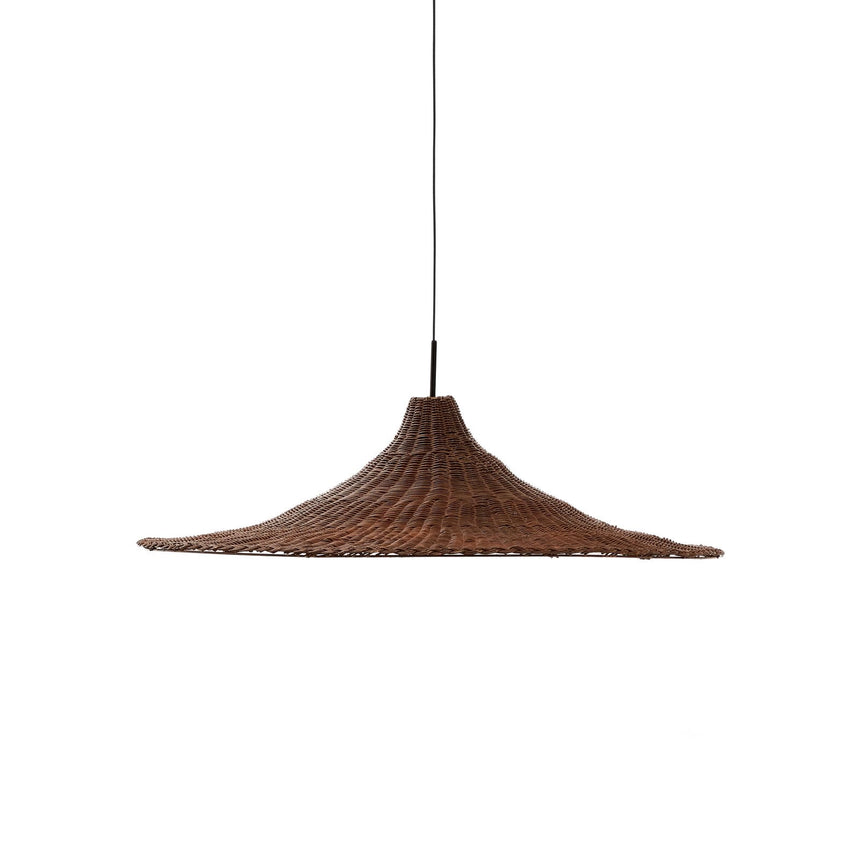 Lampenschirm für Deckenleuchte Bladia aus Rattan mit Finish in Braun Ø 90 cm von Kave Home – Bild 1