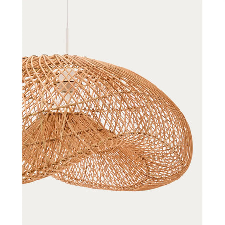 Lampenschirm für Deckenleuchte Isora aus Rattan mit Finish in natürlichem Farbton 80 x 35 cm von Kave Home – Bild 6