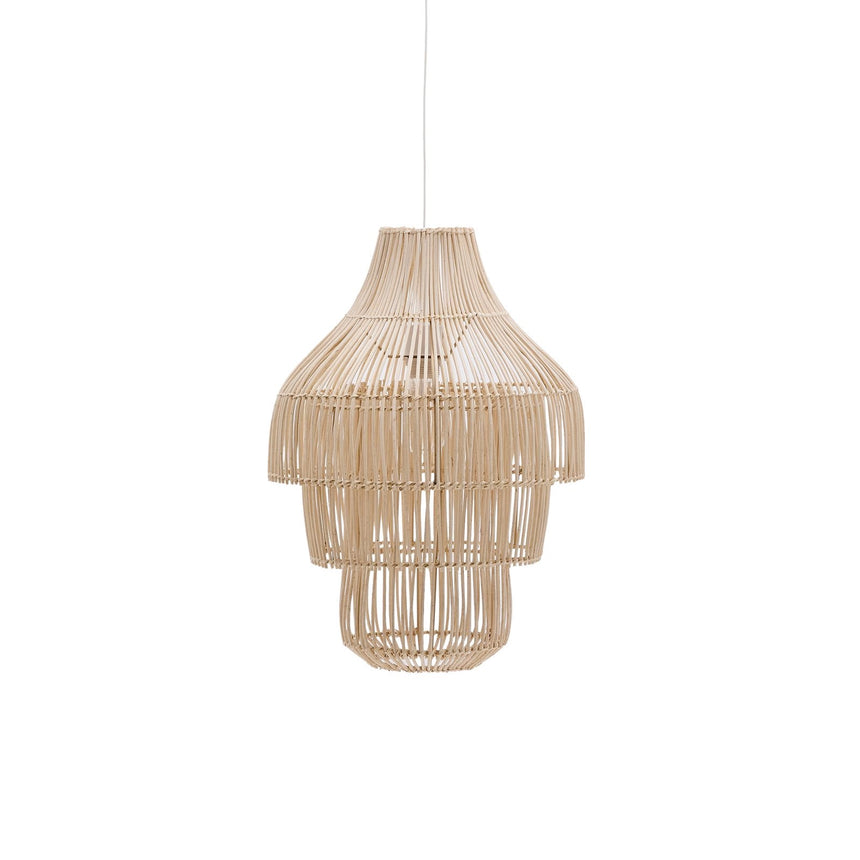 Lampenschirm für Deckenleuchte Janoa aus Rattan mit aufgehelltem Finish Ø 38 cm von Kave Home – Bild 1