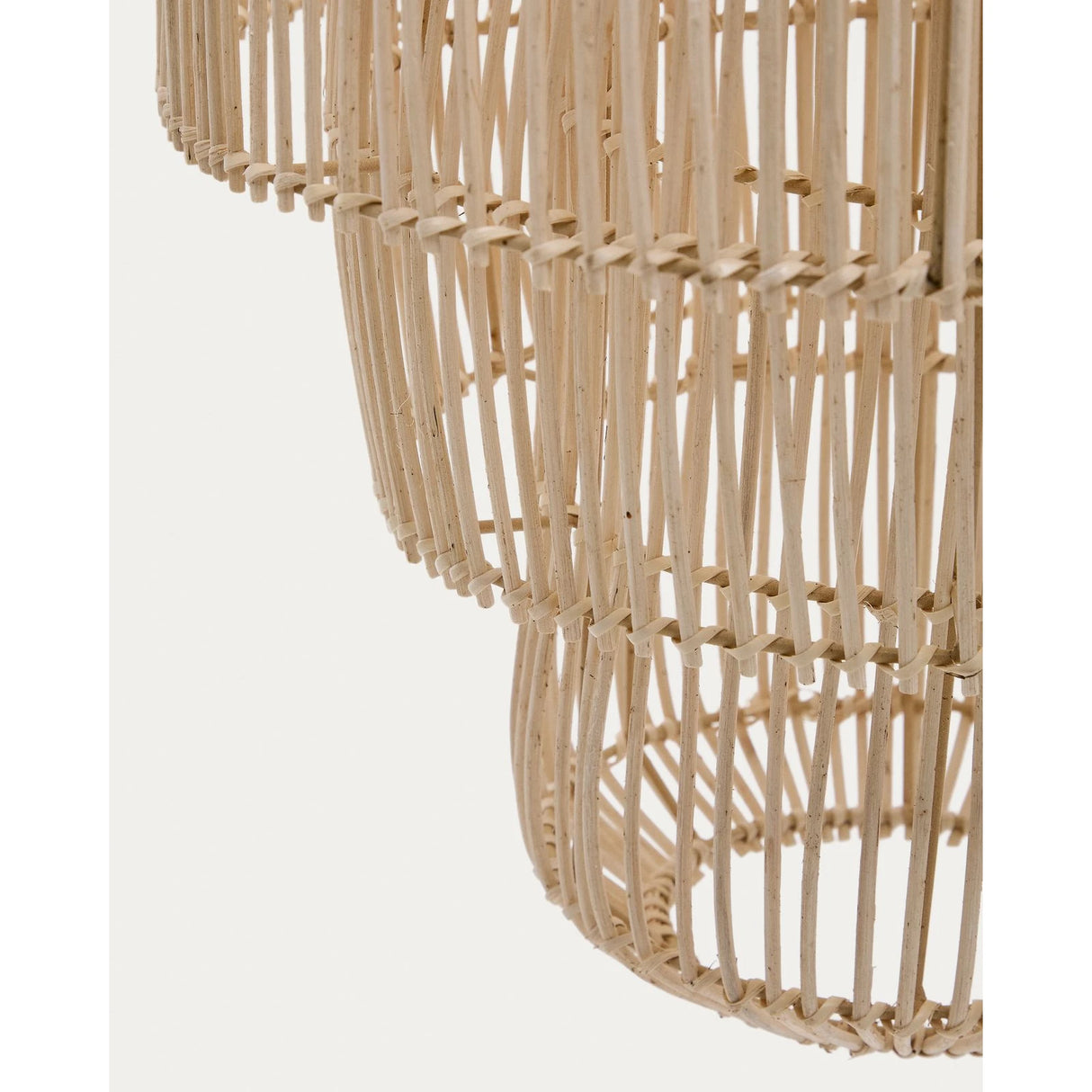 Lampenschirm für Deckenleuchte Janoa aus Rattan mit aufgehelltem Finish Ø 38 cm von Kave Home – Bild 5