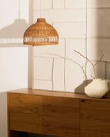 Lampenschirm für Deckenleuchte Loura aus Rattan mit Finish in natürlichem Farbton Ø 40 cm von Kave Home – Bild 2