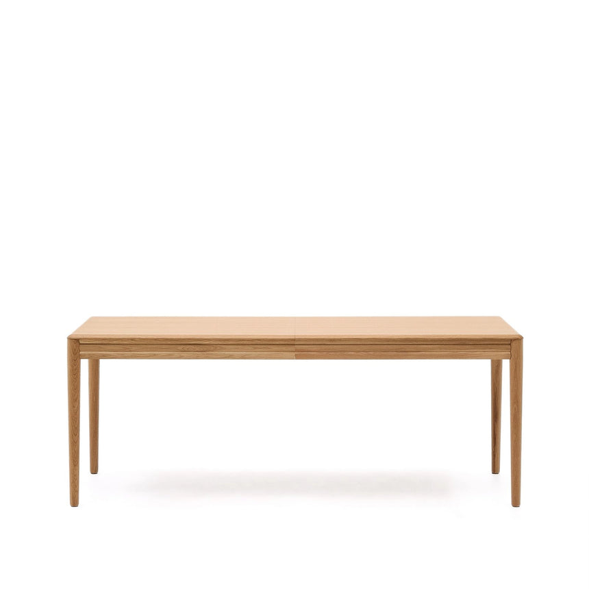 Lenon Ausziehtisch aus Eichenfurnier in Naturfarbend 200(280)x90 cm FSC MIX Credit von Kave Home – Bild 1