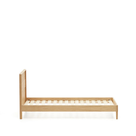 Lenon Bett aus Eichenholz und Eichenfurnier für Matratze von 90 x 200 cm FSC MIX Credit von Kave Home – Produktbild 3
