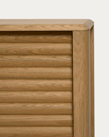 Lenon Sideboard 2 Türen 3 Schubladen Eichenholz und -furnier 155 x 86 cm FSC MIX Credit von Kave Home – Produktbild 4