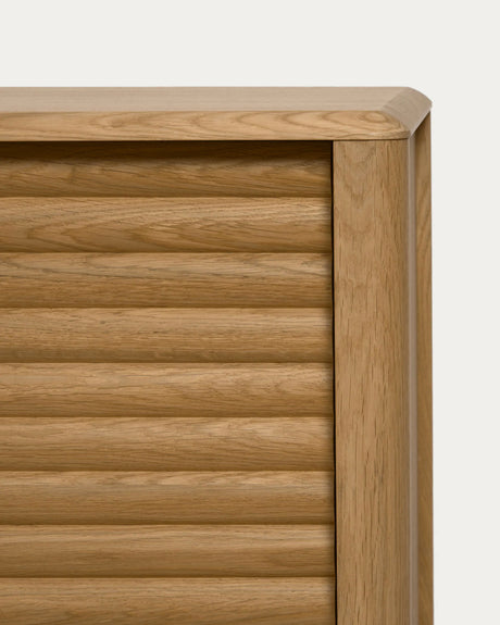 Lenon Sideboard 2 Türen 3 Schubladen Eichenholz und -furnier 155 x 86 cm FSC MIX Credit von Kave Home – Produktbild 4