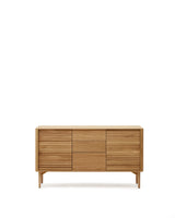 Lenon Sideboard 2 Türen 3 Schubladen Eichenholz und -furnier 155 x 86 cm FSC MIX Credit von Kave Home – Produktbild 8